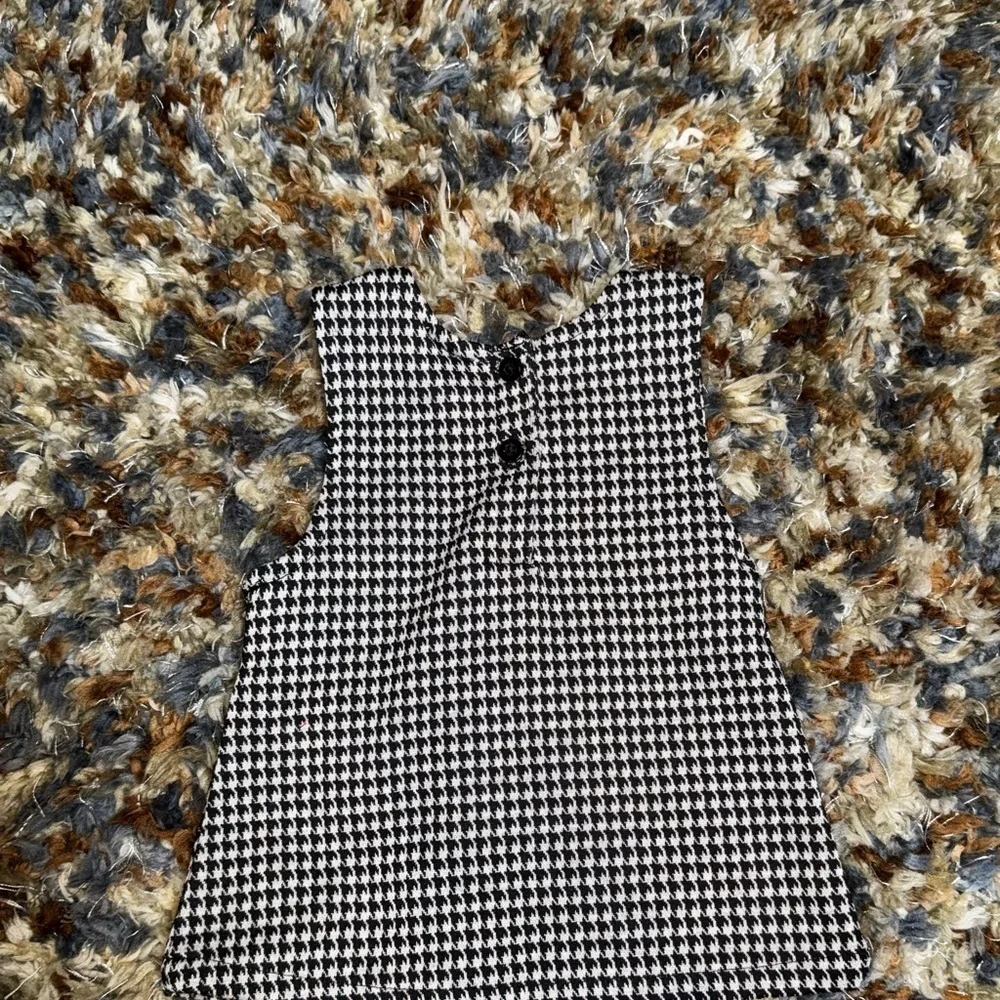 Nicole Miller New York houndstooth baby dress 0–3M classic black white